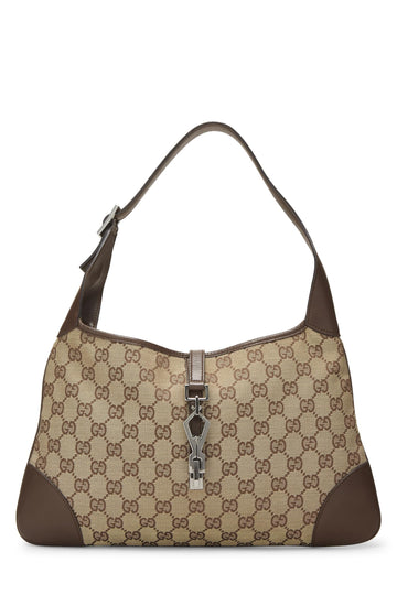 Gucci, Original CS Canvas Jackie, Brown