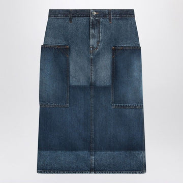 GUCCI Patchwork Denim Mini Skirt