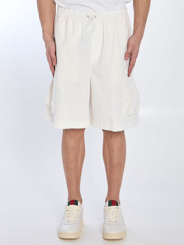 GUCCI Men's Mini Shorts in Cotton Poplin