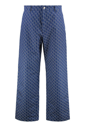 GUCCI Cotton Trousers for Men - SS25 Season