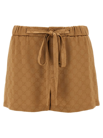 Gucci Women Satin Shorts Gg
