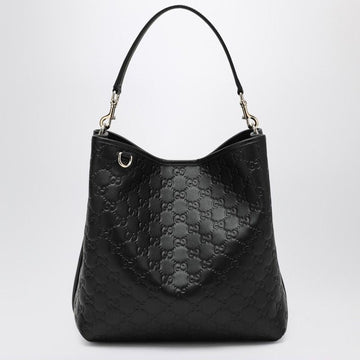 GUCCI GG Emblem Medium Bucket Handbag