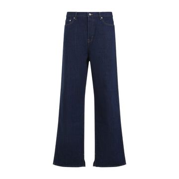 GUCCI Denim Jeans with Rose Detail for Men - SS25 Collection