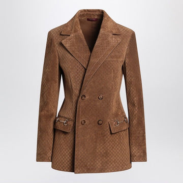GUCCI Suede Blazer - Women's Spring/Summer Collection