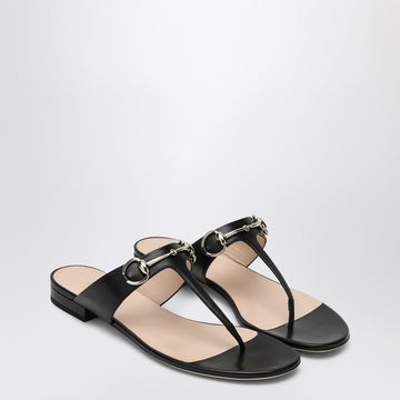 Gucci Flip-Flops With Black Leather Clamp Women