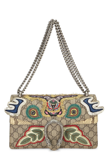 Gucci, Original CS Supreme Canvas Embroidered Dionysus Small, Brown
