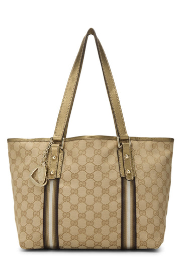 Gucci, Gold Original CS Canvas Jolicoeur Tote Large, Gold