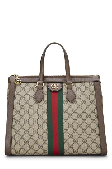 Gucci, Original CS Supreme Canvas Ophidia Tote Medium, Brown