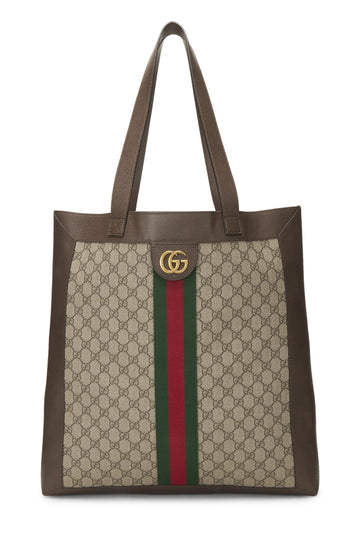 Gucci, Original CS Supreme Canvas Ophidia Tote Large, Brown