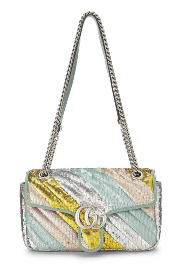 Gucci, Multicolor Sequin CS Marmont Shoulder Bag Small, Multi