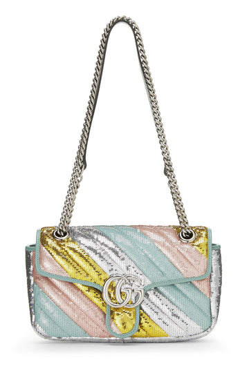 Gucci, Multicolor CS Sequin Marmont Shoulder Bag Small, Multi