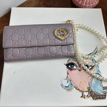 The Junco Wallet/Crossbody - VS GG in Pale Purple