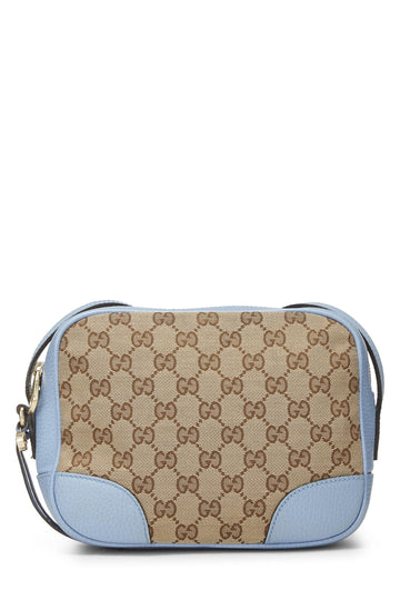 Gucci, Blue Original CS Canvas Bree Crossbody, Blue