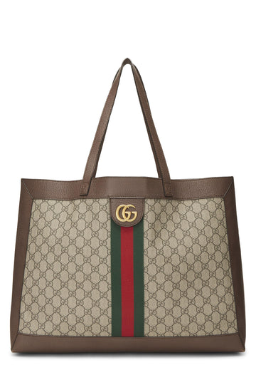 Gucci, Original CS Supreme Canvas Ophidia Tote Medium, Brown