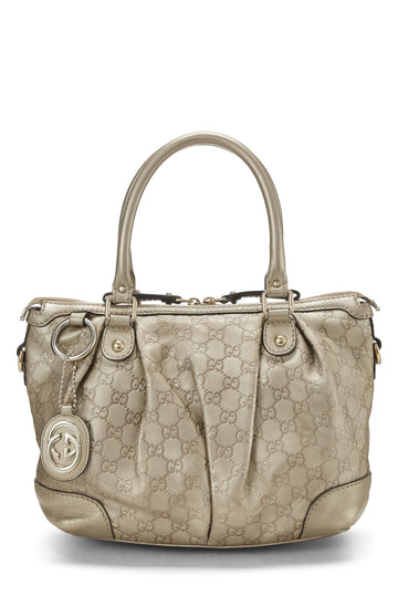 Gucci, Gold Guccissima Sukey Zip Hobo Large, Gold