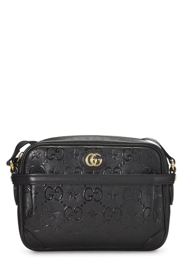 Gucci, Black Embossed CS Star Shoulder Bag Small, Black