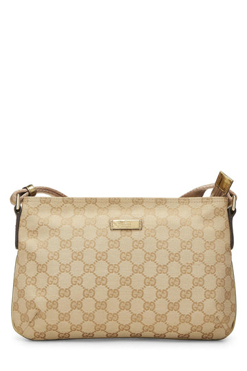 Gucci, Original CS Canvas Web Messenger, Gold