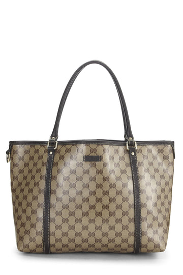 Gucci, Brown CS Crystal Canvas Joy Tote, Brown