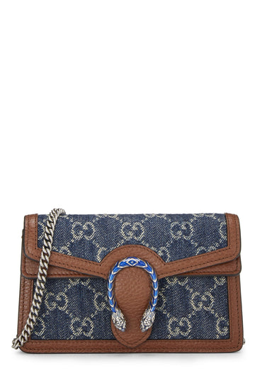 Gucci, Blue Denim Dionysus Crossbody Super Mini, Blue