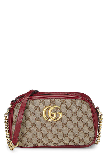 Gucci, Red Original CS Canvas Marmont Crossbody Small, Red