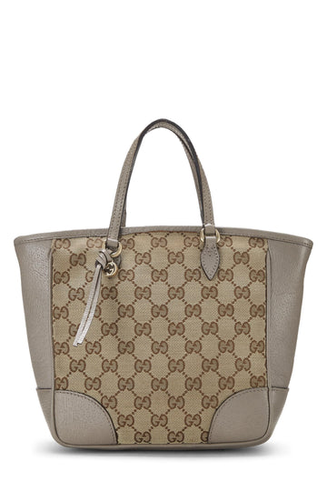 Gucci, Grey Original CS Canvas Bree Tote Small, Grey