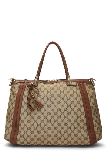 Gucci, Original CS Canvas Bella Tote, Brown