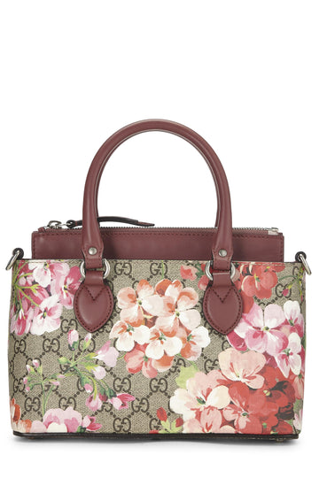 Gucci, Pink CS Blooms Supreme Canvas Top Handle Tote, Pink