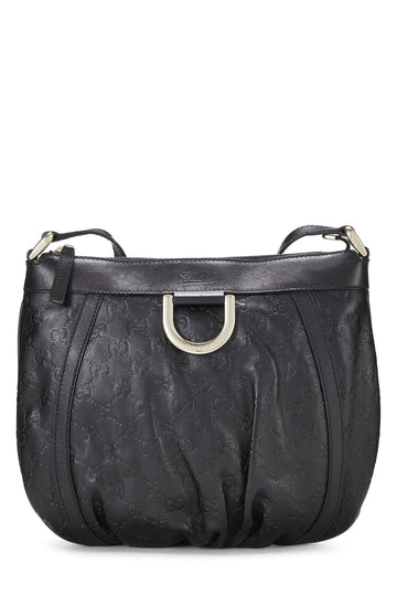 Gucci, Black Guccissima Abbey Messenger Small, Black