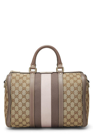 Gucci, Pink Original CS Canvas Boston Handbag, Pink
