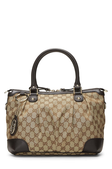 Gucci, Original CS Canvas Sukey Handle Bag Medium, Brown