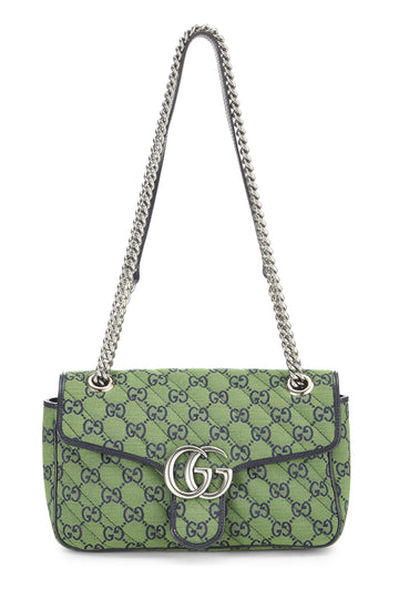 Gucci, Green Original CS Canvas Marmont Shoulder Bag Small, Green