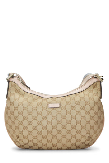 Gucci, Original CS Canvas Web Round Messenger, Pink