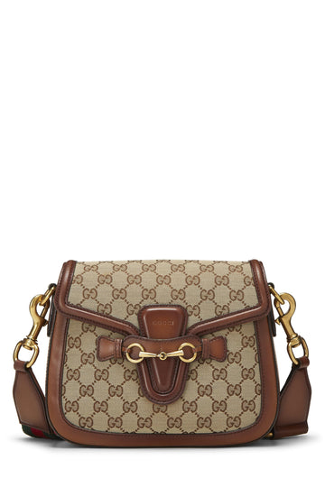 Gucci, Original CS Canvas Lady Web Shoulder Bag Small, Brown