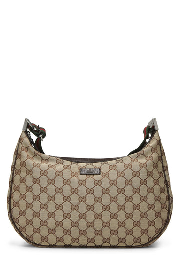 Gucci, Original CS Canvas Web Messenger, Brown