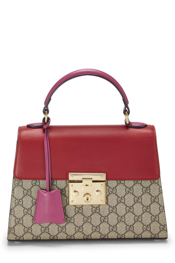 Gucci, Multicolor Original CS Supreme Padlock Top Handle Bag, Multi