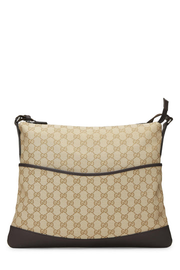 Gucci, Original CS Canvas Pocket Messenger Large, Brown