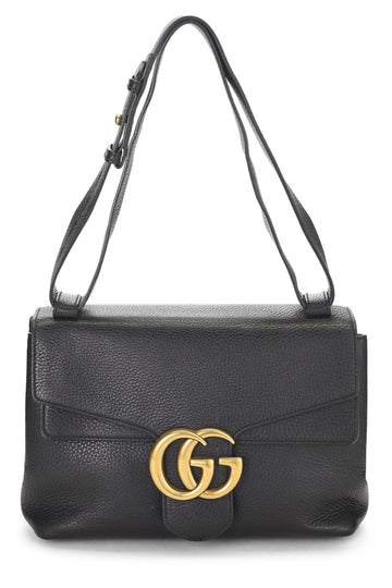 Gucci, Black Leather CS Marmont Shoulder Bag, Black