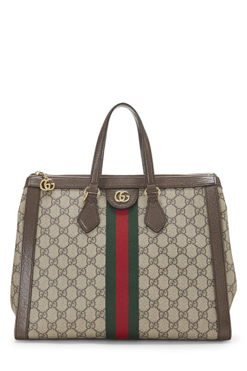 Gucci, Original CS Supreme Canvas Ophidia Tote Medium, Brown