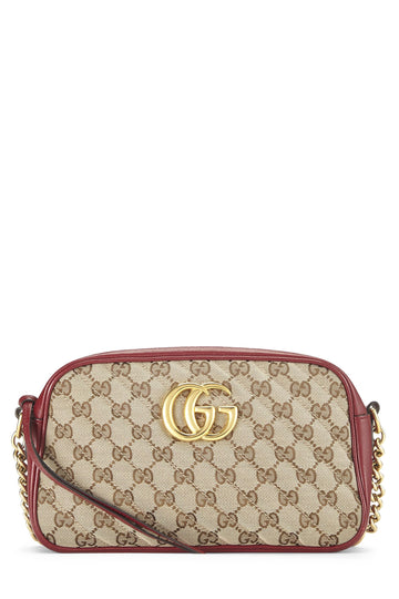 Gucci, Red Original CS Canvas Marmont Crossbody Small, Red