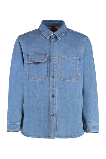 GUCCI Stylish Denim Shirt for Men - SS25 Collection