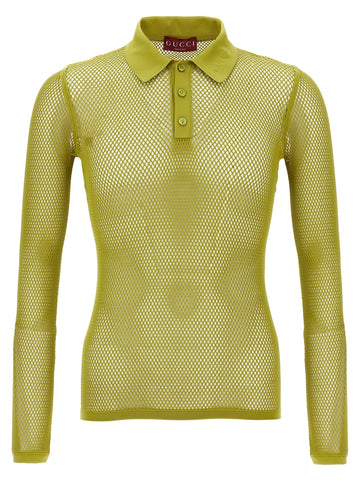 Gucci Men Technical Jersey Polo Shirt