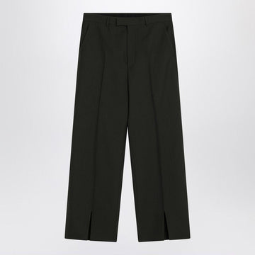 GUCCI Wool Pants with Front Zip Closure for Men - SS25