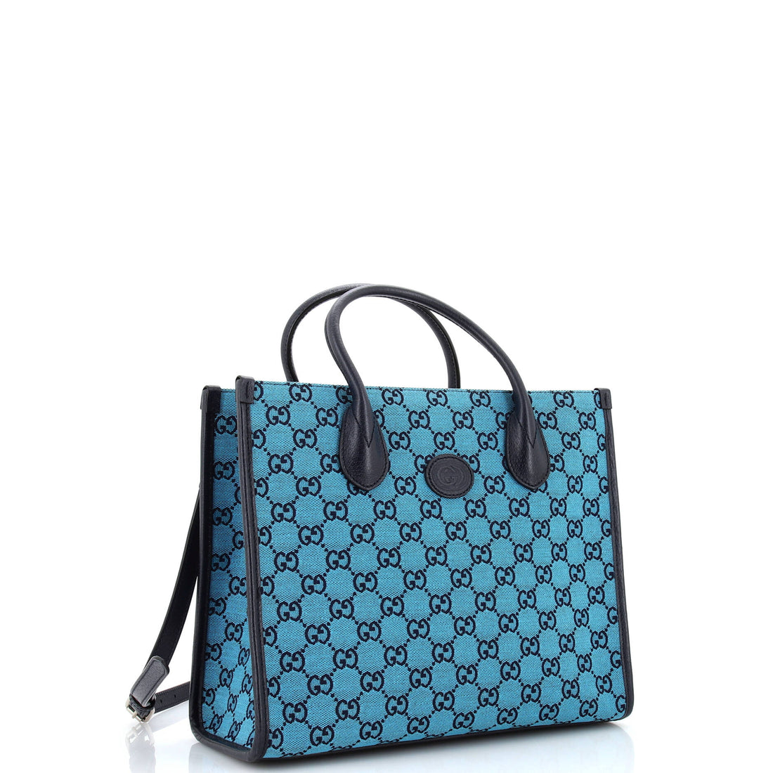 Structured Top Handle Open Tote EC Canvas Small