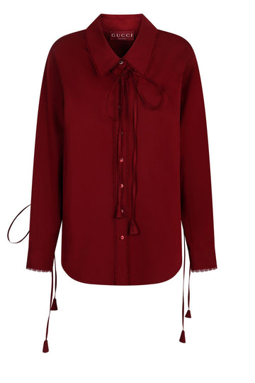 GUCCI Elegant Poplin Shirt for Women - SS25 Collection