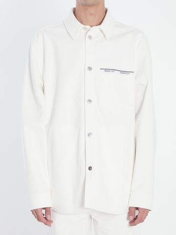GUCCI Men's Cotton Shirt - Size 50 IT