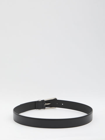 GUCCI Squared Buckle Leather Belt - 3.5 cm Height