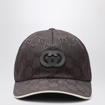 GUCCI Men's Nylon GG Pattern Baseball Cap