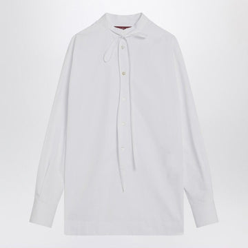 GUCCI Heavy Cotton Poplin Women's Shirt with Tieable Collar