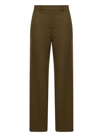 GUCCI Canvas Trousers for Women - FW25 Collection