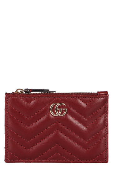 GUCCI Quilted Leather Mini Keyring with Coin Purse